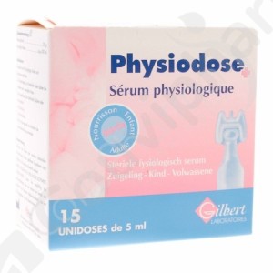 Physiodose Sérum physiologique - 15 unidoses de 5 ml