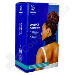 Thuasne Collier Cervical Ortel C1 Anatomic Bleu - Hauteur 6 cm - Taille 0