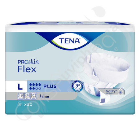 Tena Flex Plus Large - 30 changes avec ceinture