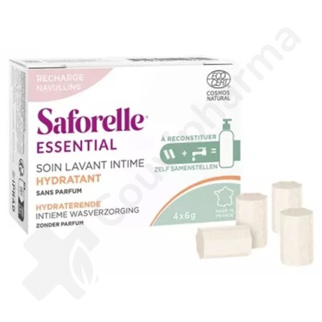 Saforelle Soin Lavant Intime Hydratant Recharge - 4 sticks