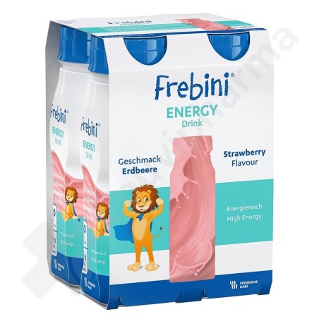 Frebini Energy Drink Aardbei - 4x200 ml