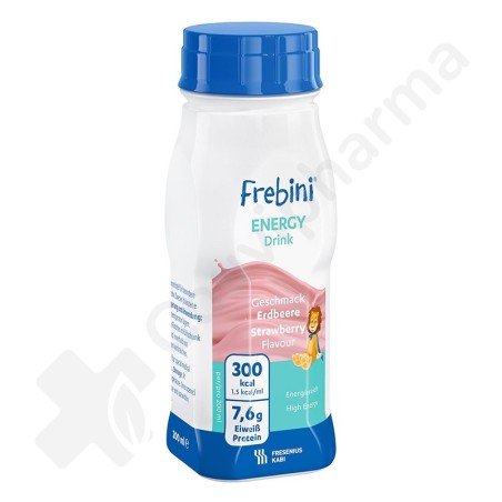 Frebini Energy Drink Aardbei - 4x200 ml