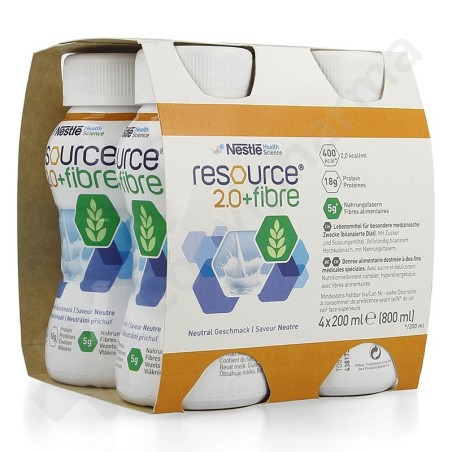 Resource 2.0 Fibre Neutre - 4x200 ml