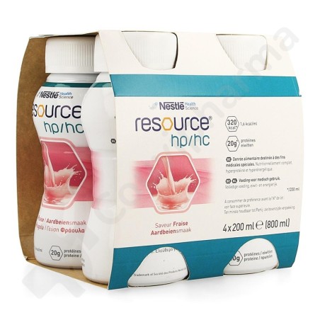 Resource Hp/Hc Fraise - 4x200 ml