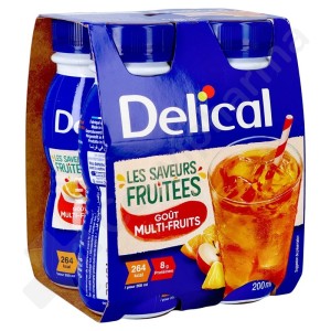 Delical Boisson Fruitée Multi-Fruits - 4x200 ml