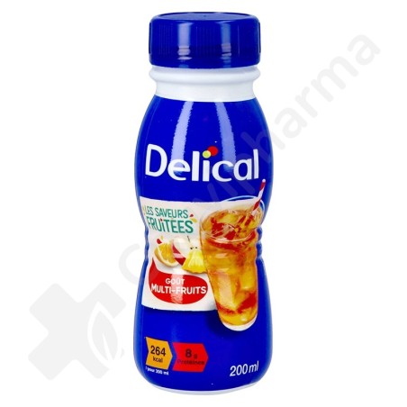 Delical Boisson Fruitée Multi-Fruits - 4x200 ml