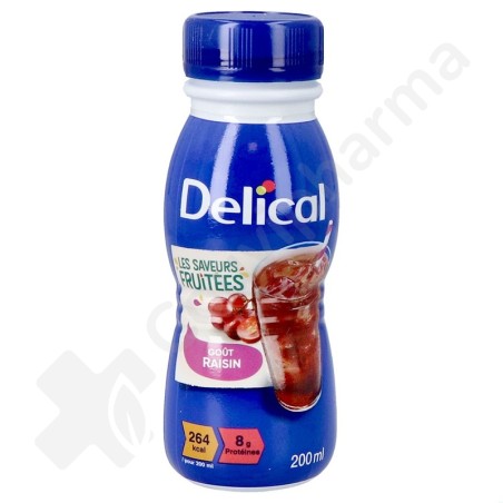 Delical Boisson Fruitée Raisins - 4x200 ml