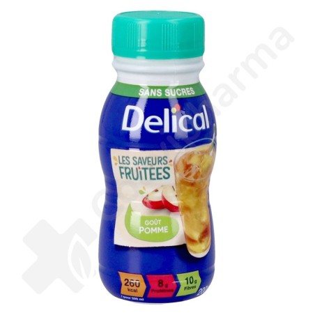 Delical Boisson Fruitée Sans Sucres Pomme - 4x200 ml