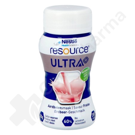 Resource Ultra+ Fraise - 4x125 ml
