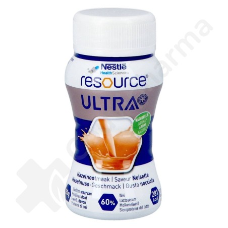 Resource Ultra+ Noisette - 4x125 ml