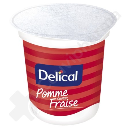Delical Dessert Nutra'Pote Pomme-Fraise - 4x125 g