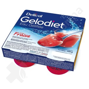 Delical Gelodiet Eau Gélifiée Fraise - 4x120 g
