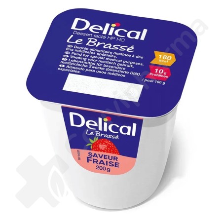 Delical Dessert Le Brassé Aardbei - 4x200 g