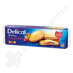 Delical Nutra'Cake Biscuit Fourré Framboise - 3x3 biscuits