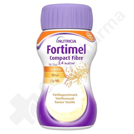 Fortimel Compact Fibre Vanille - 4x125 ml