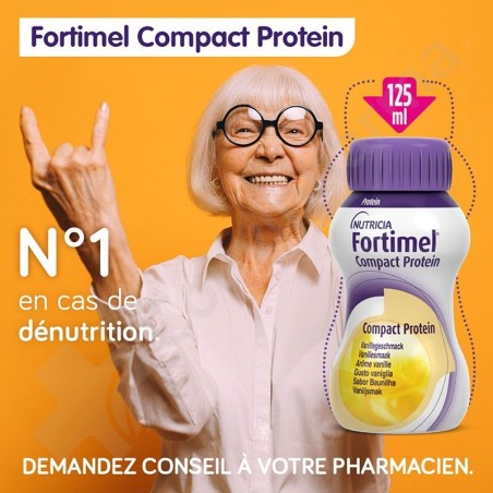 Fortimel Compact Protein Sensations Fraise Givrée - 4x125 ml