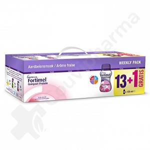 Fortimel Compact Protein Weekly Pack Fraise - 14x125 ml
