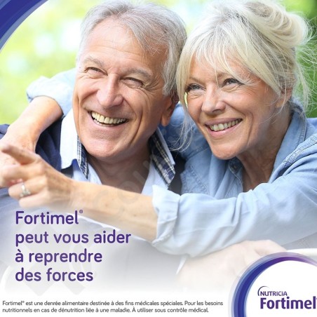 Fortimel Energy Multi Fibre Aardbei - 4x200 ml