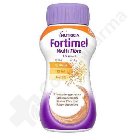 Fortimel Multi Fibre 1.5 kcal Chocolade - 4x200 ml