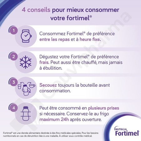 Fortimel Protein 2 kcal Chocolade-karamel - 4x200 ml