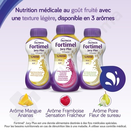 Fortimel Jucy Plus Framboise Sensation Fraicheur - 4x200 ml