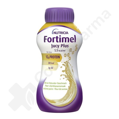 Fortimel Jucy Plus Poire - Fleur de sureau - 4x200 ml