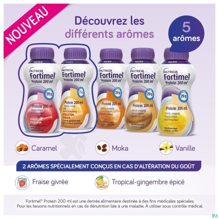 Fortimel Protein Sensations 2.4 kcal Tropical-Gingembre - 4x200 ml