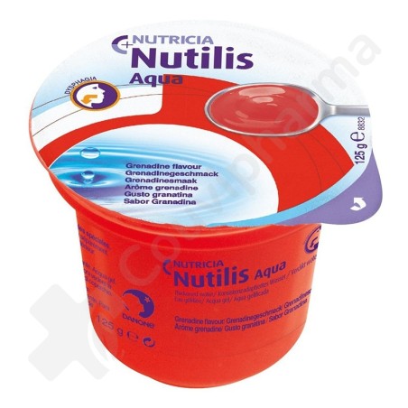 Nutilis Aqua Eau Gélifiée Grenadine - 12 x125 g