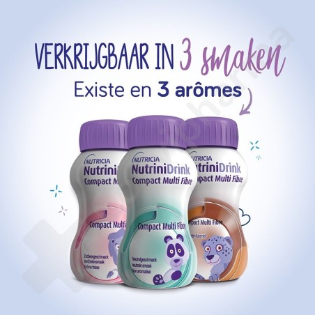 NutriniDrink Compact Multi Fibre Neutre - 4x125 ml