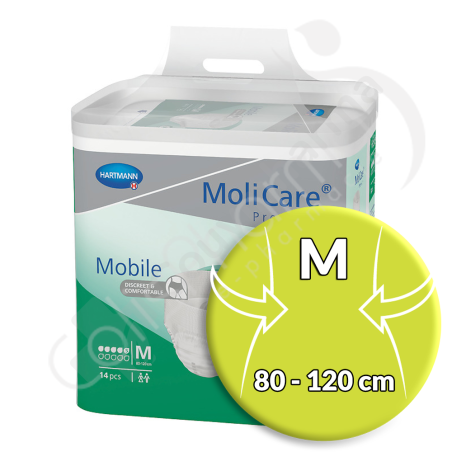 Molicare Mobile 5 Gouttes Medium - 14 slips absorbants