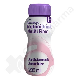 NutriniDrink Multi Fibre Fraise - 200 ml