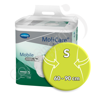 Molicare Mobile 5 Gouttes Small - 14 slips absorbants