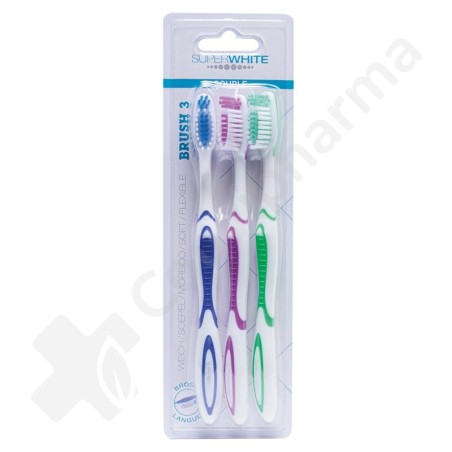 Superwhite Brosse à Dents Souples - 3 pièces