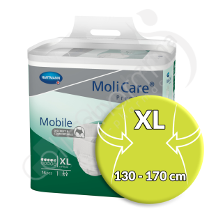 Molicare Mobile 5 Gouttes Extra Large - 14 slips absorbants