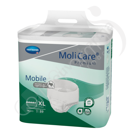 Molicare Mobile 5 Gouttes Extra Large - 14 slips absorbants