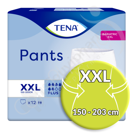 Tena Pants Plus Extra Extra Large - 12 pants