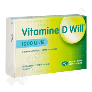 Vitamine D Will 1000 UI - 90 zachte capsules