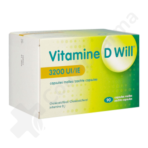 Vitamine D Will 3200 UI - 90 capsules molles