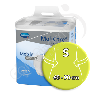 Molicare Mobile 6 Gouttes Small - 14 slips absorbants