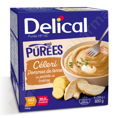 Delical Purée HP HC Céleri - 4x200 g