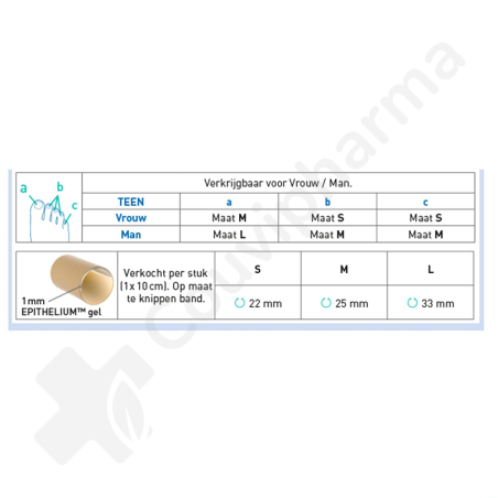 Epitact Digitubes Medium - Protège-orteil de 10 cm à découper