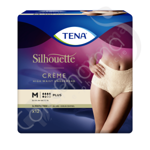 Tena Silhouette Plus Crème Medium - 12 beschermende onderbroeken