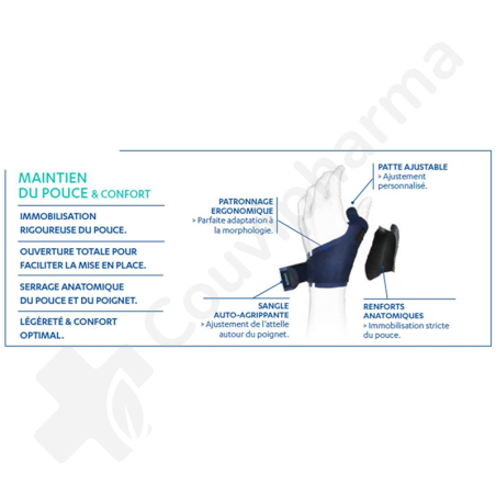 Epitact Attelle D'immobilisation Pouce Gauche - Small