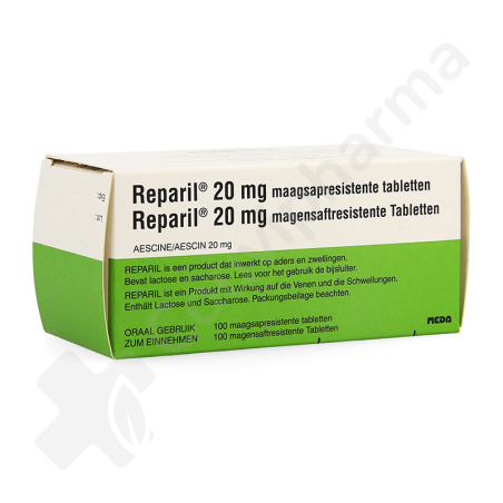 Reparil Maagsapresistente 20 mg - 100 tabletten