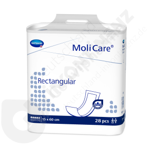 Molicare Rectangular 5 Gouttes 15 x 60 cm - 28 couches rectangulaires traversables
