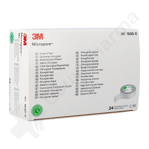 Micropore 3M Sparadrap microporeux 1,25 cm x 9,1 m - 24 sparadraps