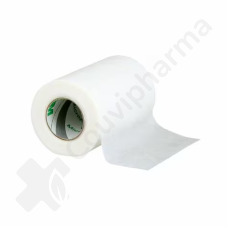 Micropore 3M Sparadrap microporeux 5 cm x 9,1 m - 6 sparadraps