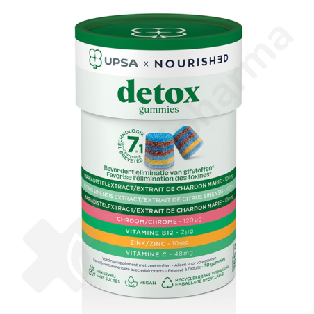 UPSA x Nourished Detox Gummies - 30 gummies