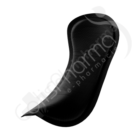 Tena Silhouette Serviettes Noir Mini - 18 serviettes