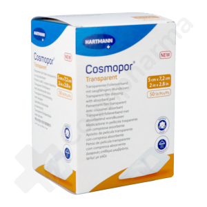 Cosmopor Transparent 5 x 7,2 cm - 50 pansements transparents